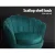 Artiss Armchair Velvet Green 71cm Shell Back, High Resilience Foam Padding, Gold Metal Legs, Modern Accent Chair