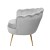 Artiss Armchair Velvet Fabric Grey 71x71x68cm - Iconic Shell Back Design, High Resilience Foam, Gold Legs Artiss Armchair Velvet Fabric Grey 71x71x68cm - Iconic Shell Back Design, High Resilience Foam, Gold Legs