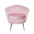 Artiss Armchair, Velvet Upholstery, 71x68x71cm, Pink, Vintage Shell Back, Gold Legs, High Resilience Foam Padding
