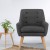 Artiss Anne Armchair in Charcoal Linen Fabric - Full Size with Tufted Backrest, Thick Foam Padding, Durable Wood Frame Artiss Anne Armchair in Charcoal Linen Fabric - Full Size with Tufted Backrest, Thick Foam Padding, Durable Wood Frame