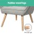 Artiss Armchair Lounge Chair, Grey Faux Linen Fabric, Modern Scandinavian Accent, 75x82x85cm, Tufted Cushion Seat