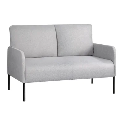 Artiss Kane 2-Seater Armchair Sofa, Grey Linen Upholstery, Metal Frame, Plush Cushions, 250kg Capacity, Modern Design