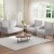 Artiss Kane 4 Seater Armchair Sofa Set, Modern Scandinavian, Linen Fabric, Metal Frame, Grey, Plush Comfort Artiss Kane 4 Seater Armchair Sofa Set, Modern Scandinavian, Linen Fabric, Metal Frame, Grey, Plush Comfort