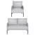 Artiss Kane 4 Seater Armchair Sofa Set, Modern Scandinavian, Linen Fabric, Metal Frame, Grey, Plush Comfort Artiss Kane 4 Seater Armchair Sofa Set, Modern Scandinavian, Linen Fabric, Metal Frame, Grey, Plush Comfort