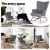 Artiss Grey Linen Rocking Armchair: Ergonomic, Durable Metal Frame, Rubber Wood Legs, 180kg Capacity, 68x74x91cm