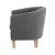 Artiss Abby Fabric Armchair, Linen Upholstery, Full Size, Grey, 70x64x67.5cm - Modern Comfort & Timeless Style