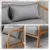 Artiss Olive 2-Seater Love seat: Modern Scandinavian Armchair in Grey Faux Linen, Sturdy Rubber Wood Frame, 102cm Wide