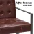 Artiss Kora Brown PU Leather Armchair Lounge Chair, Tufted Accent Sofa with Metal Frame, 66x69x80cm, 150kg Capacity