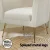 Artiss Yoli Armchair - Modern White Boucle Fabric, Scandinavian Design, Sturdy Metal Frame, 1-Year Warranty