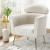 Artiss Yoli Armchair - Modern White Boucle Fabric, Scandinavian Design, Sturdy Metal Frame, 1-Year Warranty