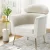 Artiss Yoli Armchair - Modern White Boucle Fabric, Scandinavian Design, Sturdy Metal Frame, 1-Year Warranty