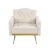 Artiss Armchair Boucle Fabric Beige 66x69x88cm - Modern Scandinavian Style, Sturdy Metal Frame, Plush Comfort