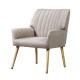 Artiss Sebastini Armchair, Faux Fabric, Beige, 63x64.5x84cm, Luxurious Comfort, Elegant Design, Easy Assembly