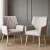 Artiss Sebastini 2X Armchair, Beige Faux Fabric, 63x64.5x84cm, Plush Comfort, Stylish Design, Easy Assembly