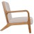 Artiss Armchair, Faux Fabric, Beige, 65x76.5x72.5cm, Comfortable Olive Design, High-Resilience Foam, Elegant & Sturdy