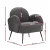 Artiss Hanes Armchair, Sherpa Fabric, Charcoal, 64x70x74cm, Luxurious Comfort, Stylish Design, Easy Assembly
