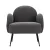 Artiss Hanes Armchair, Sherpa Fabric, Charcoal, 64x70x74cm, Luxurious Comfort, Stylish Design, Easy Assembly