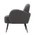 Artiss Hanes Armchair, Sherpa Fabric, Charcoal, 64x70x74cm, Luxurious Comfort, Stylish Design, Easy Assembly