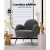 Artiss Hanes Armchair, Sherpa Fabric, Charcoal, 64x70x74cm, Luxurious Comfort, Stylish Design, Easy Assembly