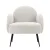 Artiss Hanes White Sherpa Boucle Armchair – Luxurious Upholstery, 64x70x74cm, Sturdy Steel Legs, 150kg Capacity