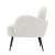 Artiss Hanes White Sherpa Boucle Armchair – Luxurious Upholstery, 64x70x74cm, Sturdy Steel Legs, 150kg Capacity