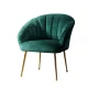 Artiss Eloise Armchair, Velvet, Green, 68x67x80cm – Luxurious, Comfy Accent Chair with Golden Legs and Floor Protectors