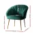 Artiss Eloise Armchair, Velvet, Green, 68x67x80cm – Luxurious, Comfy Accent Chair with Golden Legs and Floor Protectors