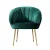 Artiss Eloise Armchair, Velvet, Green, 68x67x80cm – Luxurious, Comfy Accent Chair with Golden Legs and Floor Protectors
