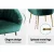 Artiss Eloise Armchair, Velvet, Green, 68x67x80cm – Luxurious, Comfy Accent Chair with Golden Legs and Floor Protectors