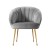 Artiss Armchair, Velvet Upholstery, Grey, 68x67x80cm, Eloise Collection, Luxurious Comfort & Stylish Design