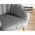 Artiss Armchair, Velvet Upholstery, Grey, 68x67x80cm, Eloise Collection, Luxurious Comfort & Stylish Design