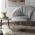 Artiss Armchair, Velvet Upholstery, Grey, 68x67x80cm, Eloise Collection, Luxurious Comfort & Stylish Design