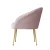 Artiss Armchair, Velvet Pink, 68x67x80cm - Eloise, Luxury Accent Chair with Golden Legs, High Resilience Foam