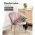 Artiss Armchair, Velvet Pink, 68x67x80cm - Eloise, Luxury Accent Chair with Golden Legs, High Resilience Foam