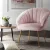 Artiss Armchair, Velvet Pink, 68x67x80cm - Eloise, Luxury Accent Chair with Golden Legs, High Resilience Foam