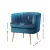 Artiss Armchair Velvet Navy Norvia, 69x67x71cm - Luxurious, Comfortable, Sturdy with Golden Legs, Easy Assembly