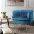 Artiss Armchair Velvet Navy Norvia, 69x67x71cm - Luxurious, Comfortable, Sturdy with Golden Legs, Easy Assembly