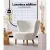 Artiss Felista Armchair - Luxurious White Sherpa Fabric, High-Back Support, Rubber Wood Legs, 150kg Capacity, 79x65x75cm