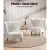 Artiss Felista Armchair - Luxurious White Sherpa Fabric, High-Back Support, Rubber Wood Legs, 150kg Capacity, 79x65x75cm