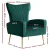 Artiss Armchair, Velvet Upholstery, Green, 73x77x91.5cm, Luxury Design, Comfortable High-Back, Golden Metal Legs