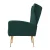 Artiss Armchair, Velvet Upholstery, Green, 73x77x91.5cm, Luxury Design, Comfortable High-Back, Golden Metal Legs