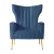 Artiss Armchair, Navy Velvet, 73x77x91.5cm - Luxurious High-Back Kate Chair with Golden Legs and Easy Assembly