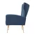 Artiss Armchair, Navy Velvet, 73x77x91.5cm - Luxurious High-Back Kate Chair with Golden Legs and Easy Assembly