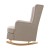 Artiss Rocking Chair Armchair, Faux Linen Fabric, Beige, 104x82.5x72cm, Convertible Design, Tufted Wingback Comfort