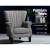 Artiss Armchair, Faux Linen Wingback, Full-Size, Grey, 76x75x93cm - Timeless Design with Button Studs & Comfort Padding