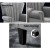 Artiss Armchair, Faux Linen Wingback, Full-Size, Grey, 76x75x93cm - Timeless Design with Button Studs & Comfort Padding