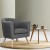 Artiss Adora Armchair Tub Chair, Linen Upholstered, Full Size, Grey, 66x69x71cm - Classic Elegance & Comfort