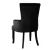 Artiss Cayes Dining Chair: Black Velvet French Provincial Armchair, 96x62x54cm, Tufted Design, Solid Rubber Wood Legs