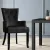 Artiss Cayes Dining Chair: Black Velvet French Provincial Armchair, 96x62x54cm, Tufted Design, Solid Rubber Wood Legs