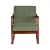 Artiss Rocking Armchair Nursing Chair Corduroy Green, Modern Scandinavian Design, Rubber Wood Frame, 59x75x80cm, 150kg